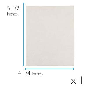 Lacy's Stiff Stuff 4.25 x 5.5 inches Beading Foundation, White(1 sheet)