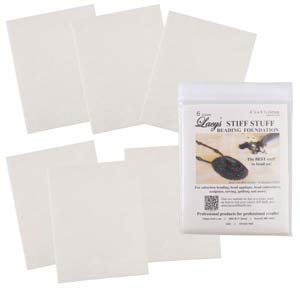 Lacy's Stiff Stuff 4.25 x 5.5 inches Beading Foundation, White (6 sheets)
