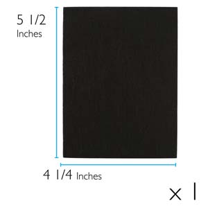Lacy's Stiff Stuff 4.25 x 5.5 inches Beading Foundation, Black (1 sheet)