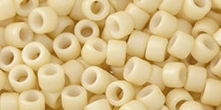 Toho Aiko Cylinder Seed Bead, TB-0763, Opaque Pastel Frost Apricot, 5 grams
