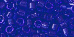 Toho Aiko Cylinder Seed Bead, TB-0008, Transparent Cobalt, 5 grams