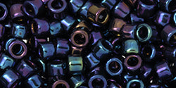 Toho Aiko Cylinder Seed Bead, TB-0082, Metallic Blue Iris