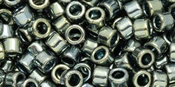 Toho Aiko Cylinder Seed Bead , 512, Galvanized Blue Haze