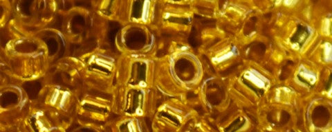 Toho Aiko Bead Gilt Lined Topaz