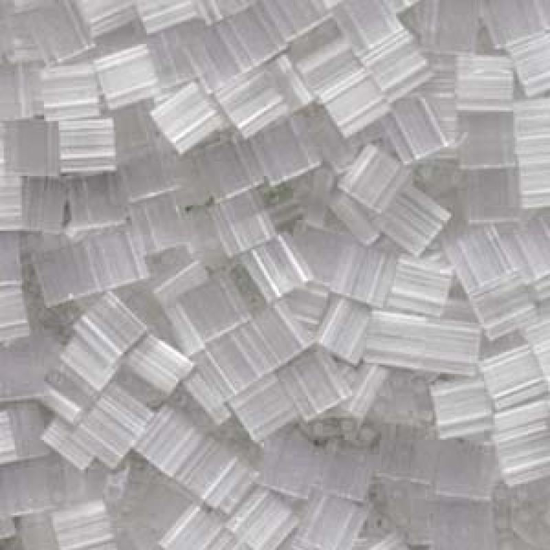 Miyuki Tila Bead, TL-2595, Pale Grey Silk Satin, 5 grams