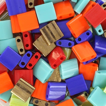 Miyuki Tila Bead Mix - Colorful Fiesta, 7 grams