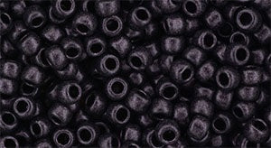 Toho Size 8 Round, Metallic Suede Pink Hybrid, #Y617, 17 grams