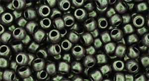 Toho Size 8 Round, Polychrome Aqua Teal, #Y912, 17 grams