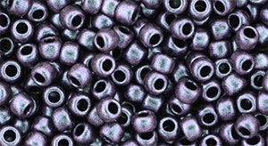 Toho Size 8 Round, Polychrome Indigo Orchid, #Y913, 17 grams