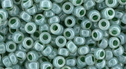 Toho 11/0 Round Japanese Seed Bead, Ceylon Dark Seafoam #915, 13 grams