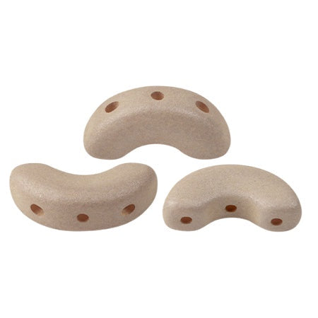 Arcos Par Puca, Sage, 10 grams, Czech 3 Hole Glass Bead