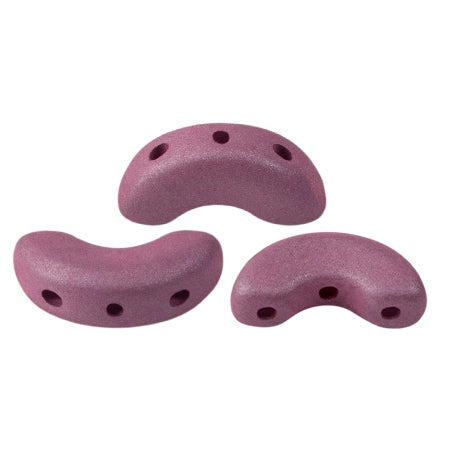 Arcos Par Puca, Hyacinth Violet, 10 grams, Czech 3 Hole Glass Bead
