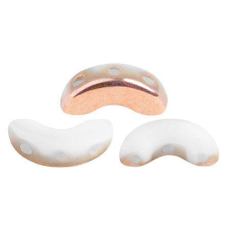 Arcos Par Puca, Opaque White Capri Gold, 10 grams