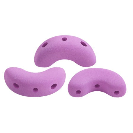 Arcos Par Puca, La Divine Lilac Matte, 10 grams, Czech 3 Hole Glass Bead