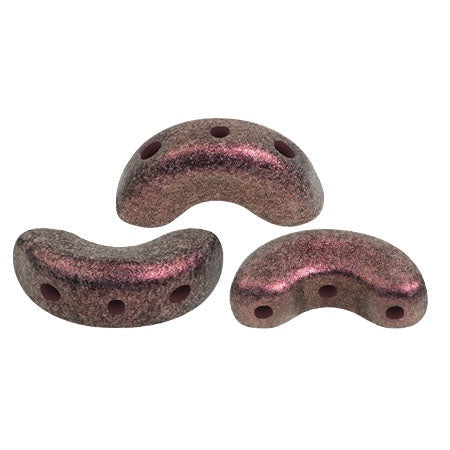 Arcos Par Puca, Polynesian Burgundy, 10 grams, Czech 3 Hole Glass Bead