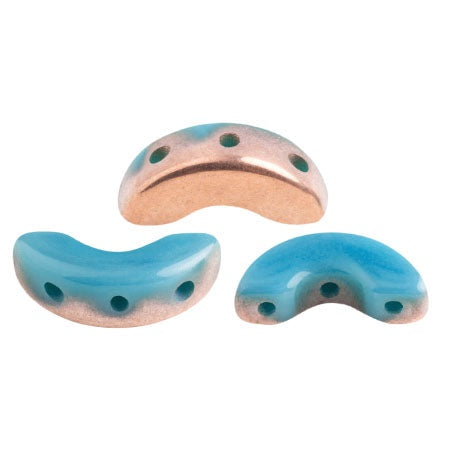 Arcos Par Puca, Opaque Blue Turquoise Capri Gold, 10 grams