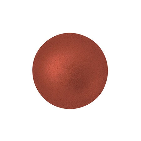 Cabochon Par Puca 14mm, Bronze Red Matte, 2 pieces, Czech Glass