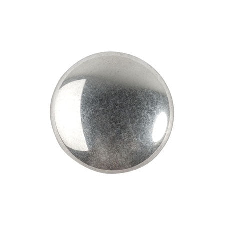Cabochon Par Puca 14mm, Silver, 2 pieces, Czech Glass