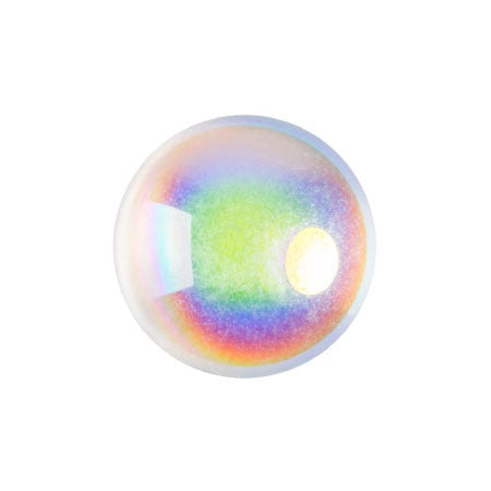 Cabochon Par Puca 14mm, Crystal AB, 2 pieces, Czech Glass