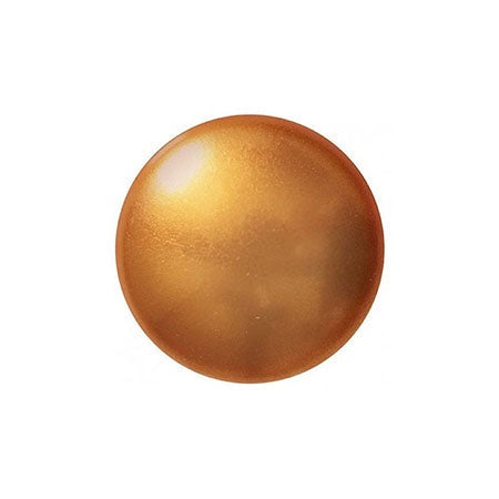 Cabochon Par Puca 14mm, Gold Pearl, 2 pieces, Czech Glass