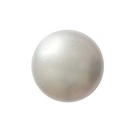 Cabochon Par Puca 14mm, White Pearl, 2 pieces, Czech Glass
