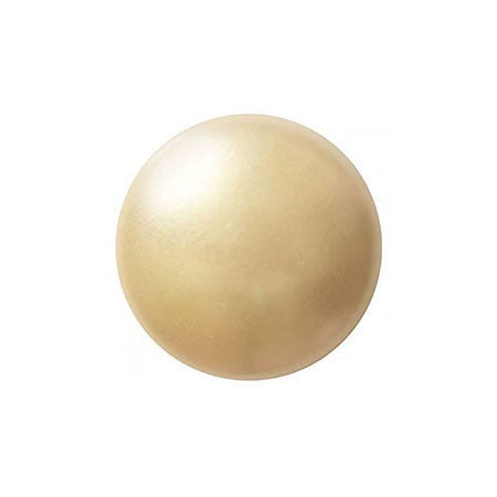 Cabochon Par Puca 14mm, Cream Pearl, 2 pieces, Czech Glass
