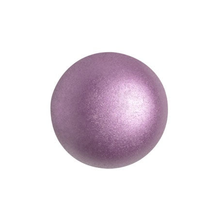 Cabochon Par Puca 14mm, Pastel Lila, 2 pieces, Czech Glass