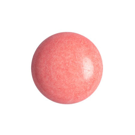 Cabochon Par Puca 14mm, Opaque Indian Peach, 2 pieces, Czech Glass