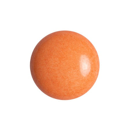 Cabochon Par Puca 14mm, Opaque Apricot, 2 pieces, Czech Glass