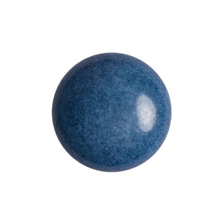 Cabochon Par Puca 14mm, Opaque Curacao, 2 pieces, Czech Glass