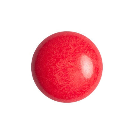 Cabochon Par Puca 14mm, Opaque Grenadine, 2 pieces, Czech Glass