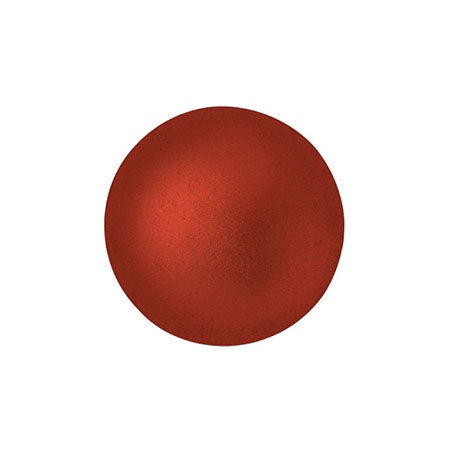 Cabochon Par Puca 14mm, Red Metallic Matte, 2 pieces, Czech Glass