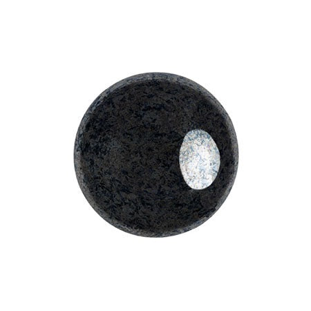 Cabochon Par Puca 14mm, Jet Hematite, 2 pieces, Czech Glass