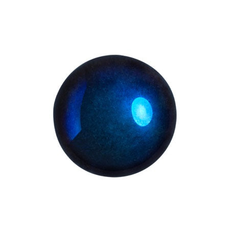 Cabochon Par Puca 14mm, Full Azzuro, 2 pieces, Czech Glass