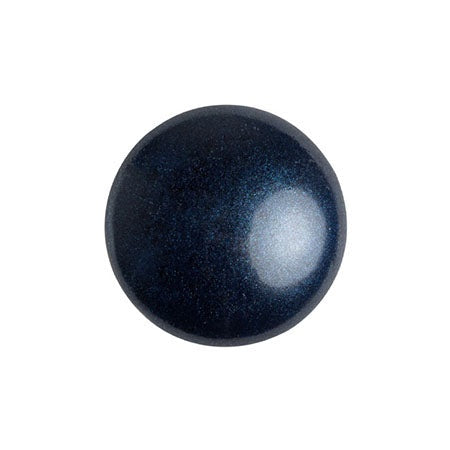 Cabochon Par Puca 14mm, Metallic Matte Dark Blue, 2 pieces, Czech Glass