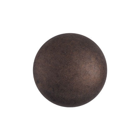 Cabochon Par Puca 14mm, Dark Bronze Matte, 2 pieces, Czech Glass