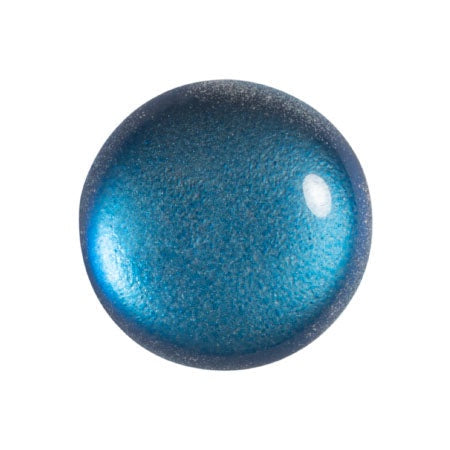 Cabochon Par Puca 18mm, Ice Slushy Blue Raspberry, 1 piece, Czech Glass