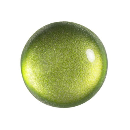 Cabochon Par Puca 18mm, Ice Slushy Lime, 1 piece, Czech Glass