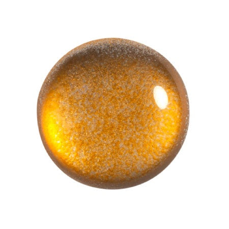 Cabochon Par Puca 18mm, Ice Slushy Orange, 1 piece, Czech Glass