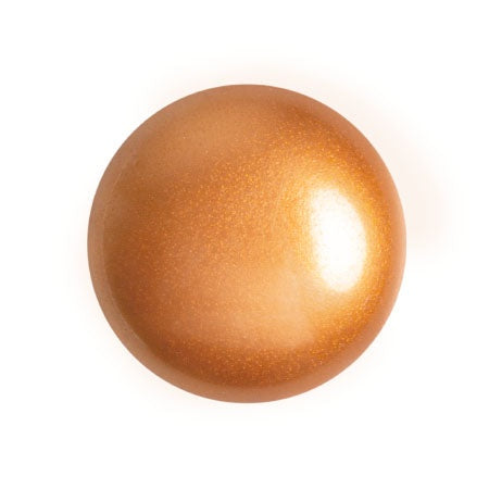 Cabochon Par Puca 18mm, Gold Pearl, 1 piece, Czech Glass
