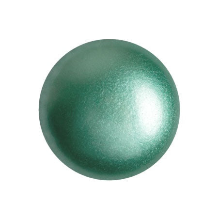 Cabochon Par Puca 18mm, Green Turquoise Pearl, 1 piece, Czech Glass