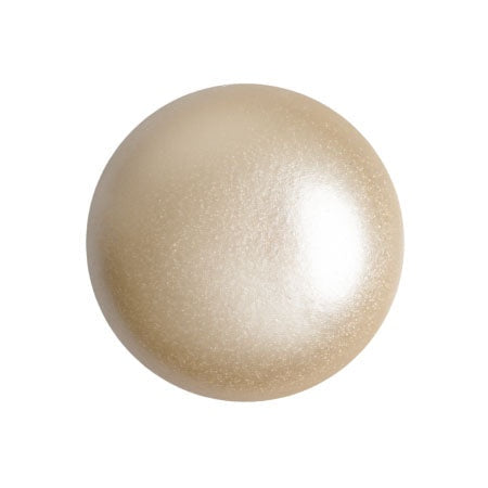 Cabochon Par Puca 18mm, Cream Pearl, 1 piece, Czech Glass