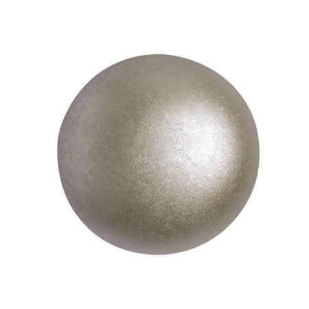Cabochon Par Puca 18mm, Pastel Light Brown Coco, 1 piece, Czech Glass