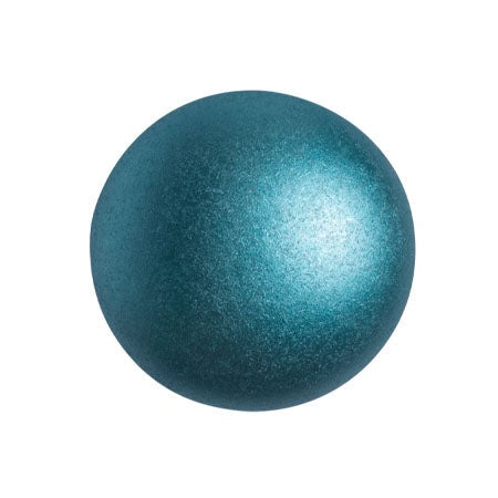 Cabochon Par Puca 18mm, Pastel Petrol, 1 piece, Czech Glass