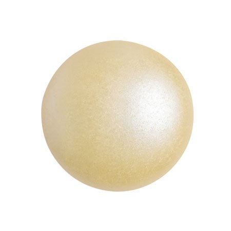 Cabochon Par Puca 18mm, Pastel Cream, 1 piece, Czech Glass