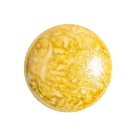 Cabochon Par Puca 18mm, Milky Beige, 1 piece, Czech Glass