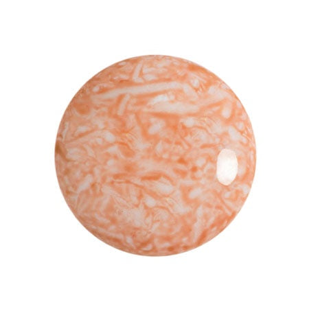 Cabochon Par Puca 18mm, Milky Peach, 1 piece, Czech Glass