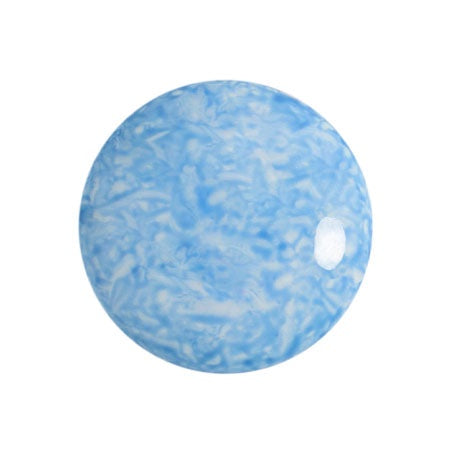 Cabochon Par Puca 18mm, Milky Light Sapphire, 1 piece, Czech Glass
