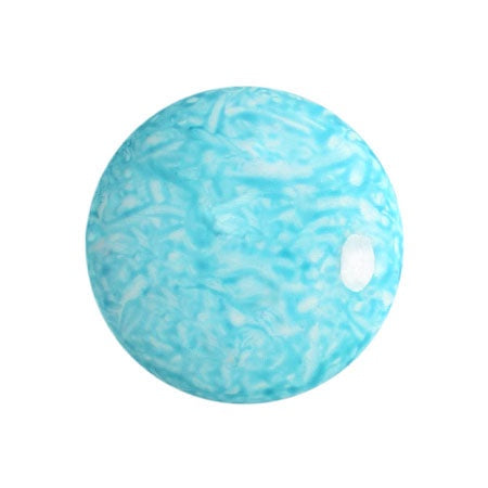 Cabochon Par Puca 18mm, Milky Turquoise, 1 piece, Czech Glass