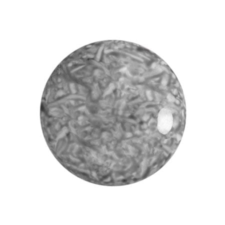 Cabochon Par Puca 18mm, Milky Grey, 1 piece, Czech Glass